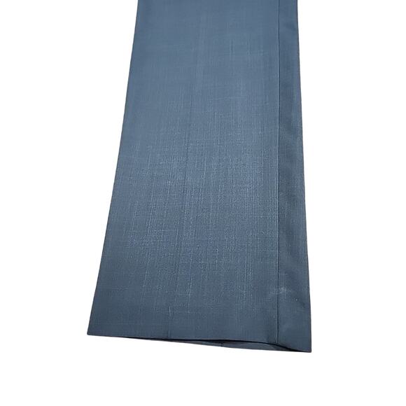 Van Heusen 36x36 Dress Pants Men's Grey Polyester Flat Front Straight Leg Preppy - Picture 5 of 10